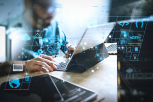 consultant of a managed IT services firm configures the clients IT infrastructure